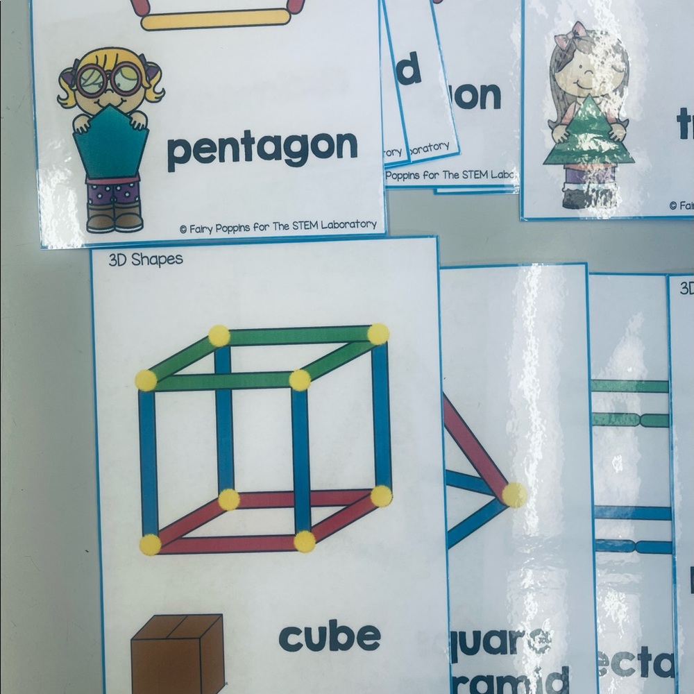 Teacher Math Tools, Build 2D/3D Shapes, Math Center - Picture 3 of 5